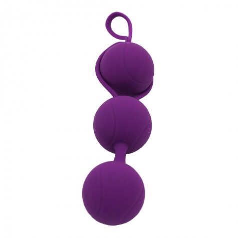 Фиолетовый набор для тренировки вагинальных мышц Kegel Balls